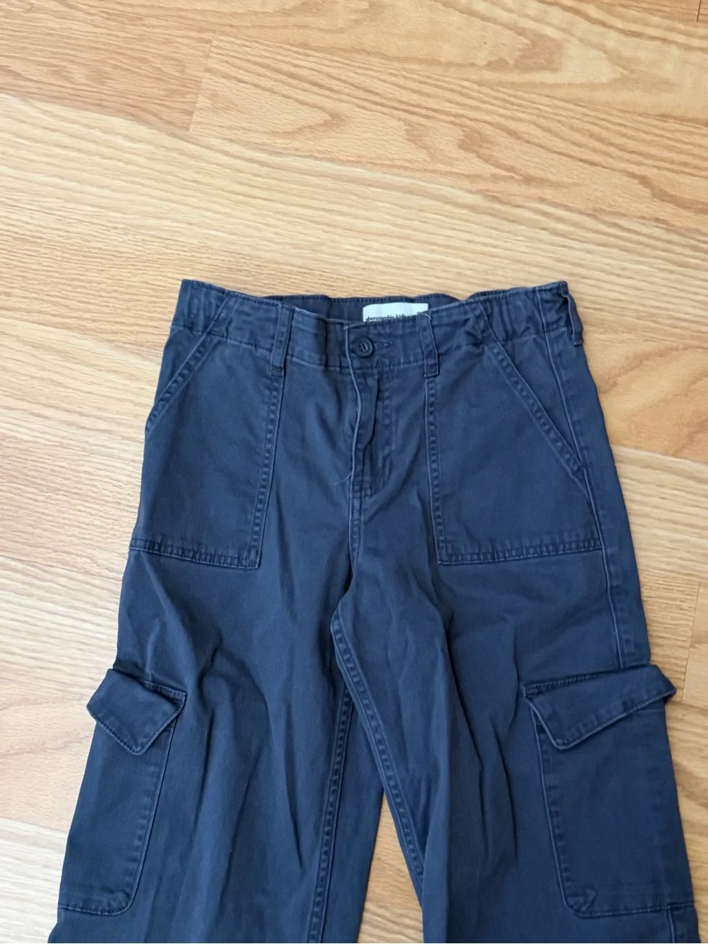Abercrombie kids Navy Cargo Pants - Classic Utility Style